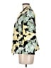 Black Label by Evan Picone Print Yellow Blazer Size M (estimated) - photo 5