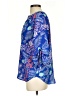 Yumi Kim 100% Polyester Print Blue 3/4 Sleeve Blouse Size S - photo 5