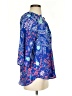 Yumi Kim 100% Polyester Print Blue 3/4 Sleeve Blouse Size S - photo 4