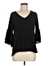 Fab'rik 100% Polyester Black 3/4 Sleeve Blouse Size M - photo 1