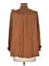 Democracy 100% Polyester Brown Long Sleeve Blouse Size M - photo 2