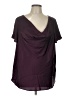 Torrid Burgundy Short Sleeve Blouse Size Lg Plus (0) - photo 1