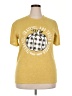 Unbranded Checkered-gingham Yellow Short Sleeve T-Shirt Size XL - photo 1