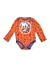 NHL 100% Cotton Print Orange Long Sleeve Onesie 12-18 MO / 18 MO - photo 1