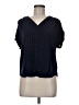 Gap 100% Rayon Blue Short Sleeve Blouse Size M - photo 1