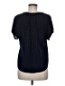 Gap 100% Rayon Blue Short Sleeve Blouse Size M - photo 2