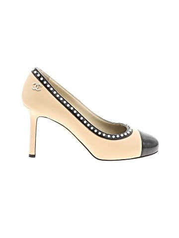 Chanel Leather Pearl-studded Heels (view 1)