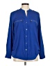 Calvin Klein 100% Polyester Blue Long Sleeve Blouse Size S - photo 1