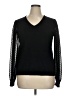 Adrianna Papell Black Pullover Sweater Size XL - photo 1