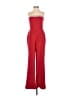 Crystal Doll Solid Red Jumpsuit Size 9 - photo 1