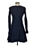 E by Eloise Solid Blue Casual Dress Size S - photo 2