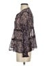 Joie 100% Silk Purple Long Sleeve Silk Top Size XS - photo 5