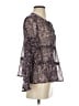 Joie 100% Silk Purple Long Sleeve Silk Top Size XS - photo 4