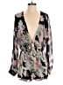 Cotton Candy Floral Gray Black Cocktail Dress Size M - photo 1