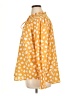 Ann Taylor 100% Polyester Polka Dots Yellow Long Sleeve Blouse Size XL - photo 5