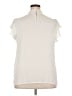 chic soul (chicsoul.com) 100% Polyester Ivory Sleeveless Blouse Size 1X - photo 2