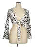 Assorted Brands 100% Rayon Silver White 3/4 Sleeve Blouse Size M (estimated) - photo 1