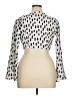 Assorted Brands 100% Rayon Silver White 3/4 Sleeve Blouse Size M (estimated) - photo 2