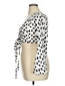 Assorted Brands 100% Rayon Silver White 3/4 Sleeve Blouse Size M (estimated) - photo 5