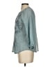Ember 100% Polyester Teal 3/4 Sleeve Blouse Size S - photo 5