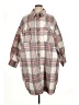 Scoop 100% Polyester Plaid Gray Coat Size XL - photo 1