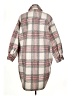 Scoop 100% Polyester Plaid Gray Coat Size XL - photo 2