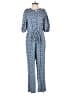 Universal Thread 100% Cotton Argyle Blue Jumpsuit Size XS - photo 1