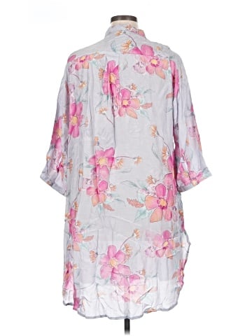 Utsa 3/4 Sleeve Button-Down Shirt (view 2)