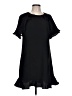 CeCe 100% Polyester Solid Black Casual Dress Size 10 - photo 1