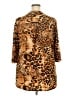 Othyroce Animal Print Brown 3/4 Sleeve Blouse Size 2X - photo 2