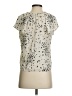 Gap 100% Rayon Stars Silver Short Sleeve Blouse Size XS - photo 2