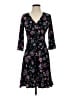 Leota Floral Black Casual Dress Size S (petite) - photo 1