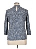 J. McLaughlin Print Blue 3/4 Sleeve Button-Down Shirt Size XL (estimated) - photo 2