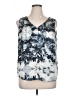 Eva Longoria Blue Sleeveless Blouse Size XL - photo 1