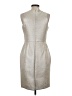 Cremieux Metallic Silver Cocktail Dress Size 4 - photo 2