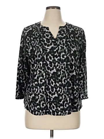 NY Collection 3/4 Sleeve Blouse (view 1)