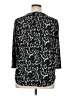 NY Collection Animal Print Black 3/4 Sleeve Blouse Size XL - photo 2