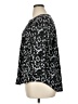 NY Collection Animal Print Black 3/4 Sleeve Blouse Size XL - photo 5