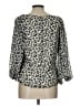 Express 100% Polyester Ivory 3/4 Sleeve Blouse Size L - photo 2