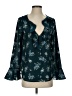 Sanctuary 100% Polyester Teal Long Sleeve Blouse Size S - photo 1