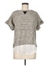 Sweewe 100% Polyester Gray Short Sleeve Top Size M - photo 1