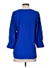 Jodifl 100% Polyester Blue 3/4 Sleeve Blouse Size S - photo 2