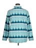 Croft & Barrow 100% Polyester Print Teal Pullover Sweater Size XL - photo 2