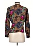 Tess 100% Silk Brown Long Sleeve Silk Top Size 4 - photo 2