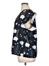 Unbranded Floral Black Short Sleeve Blouse Size 1X - photo 5
