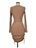 Sundae Muse Solid Tan Cocktail Dress Size 8 - photo 2