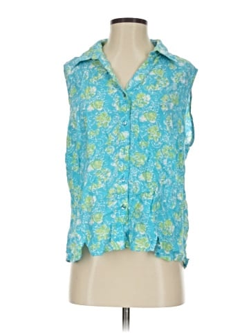 DressBarn Sleeveless Button-Down Shirt (view 1)