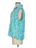 DressBarn Blue Sleeveless Button-Down Shirt Size S (estimated) - photo 5