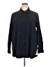 Lyssé Solid Black Long Sleeve Button-Down Shirt Size 2X - photo 1