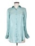 Vince Camuto 100% Polyester Teal Long Sleeve Blouse Size XXS - photo 1